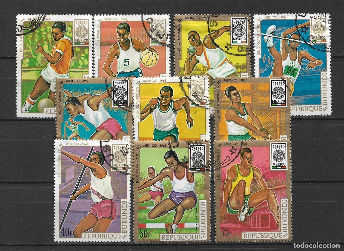 Sellos: burundi 1968 sellos usado olimpiadas mexico - 22/9