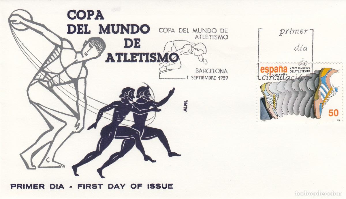 Sellos: JUEGOS OLIMPICOS BARCELONA 92 - 1989 - MATASELLOS PRIMER DIA SPD NUM.3023