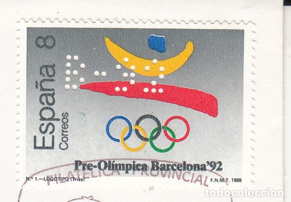 Sellos: JUEGOS OLIMPICOS BARCELONA 92 - EXPOSICI&Oacute;N FILAT&Eacute;LICA JUVENIL - BARCELONA - 1990 CON PERFORACI&Oacute;N