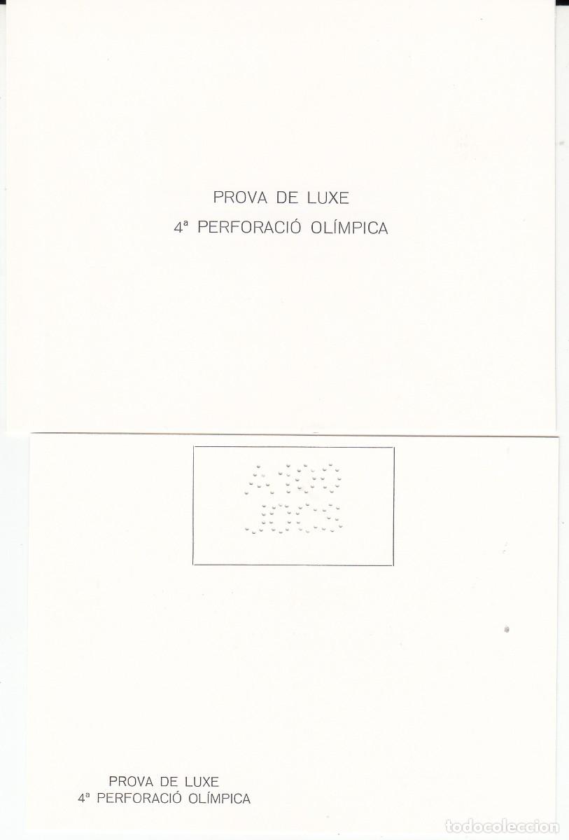 Sellos: JUEGOS OLIMPICOS BARCELONA 92 - - PRUEBA DE LUJO CUARTA PERFORACI&Oacute;N OL&Iacute;MPICA