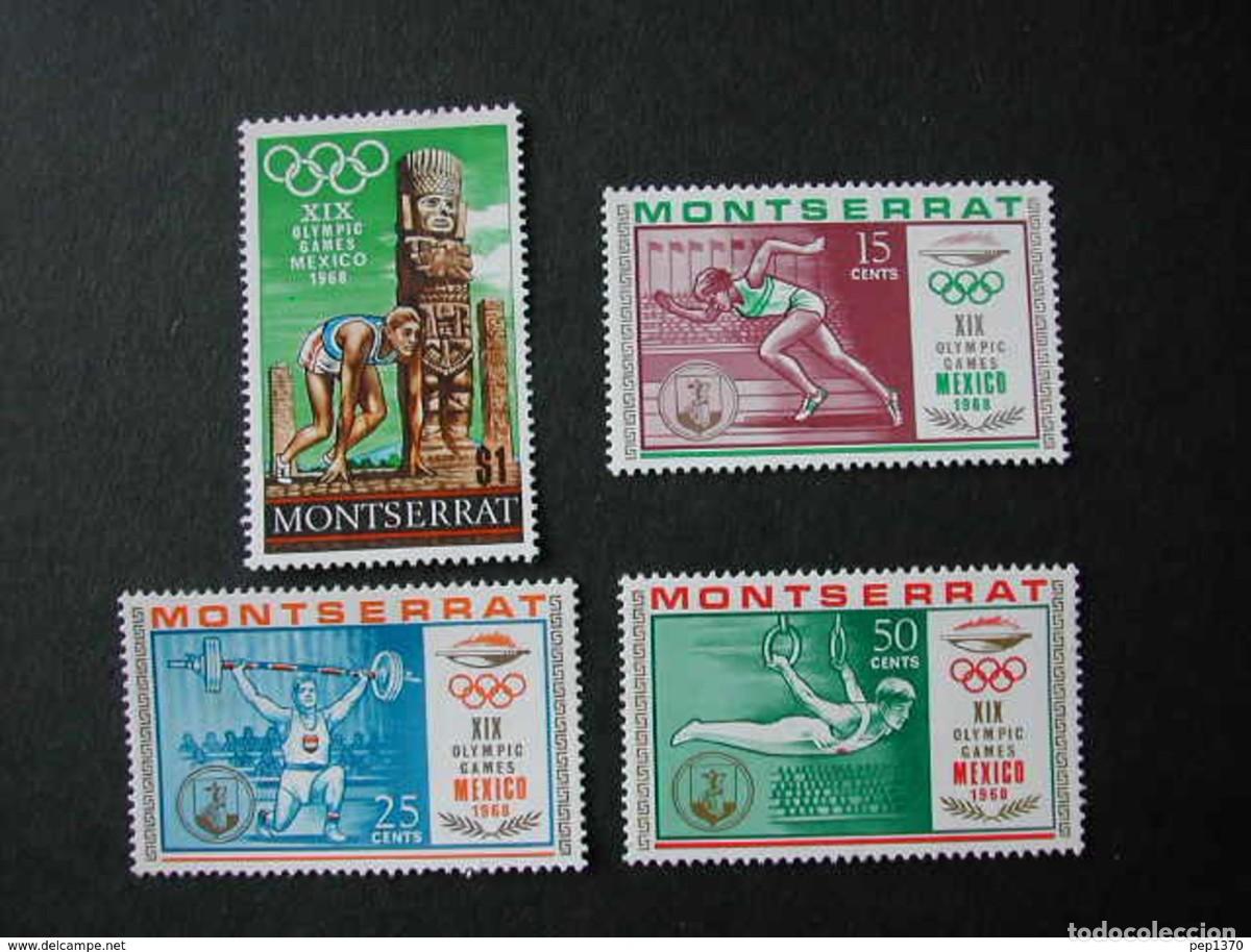 Sellos: MONTSERRAT 1968 - OLYMPICS MEXICO 68 - YVERT N&ordm; 199-202**