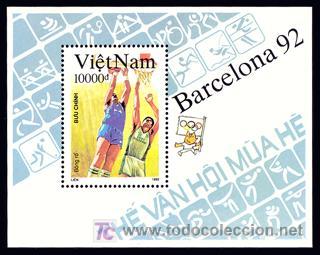 Sellos: SELLOS VIETNAM 1992 HB72 BASKET HB BARCELONA-92 II