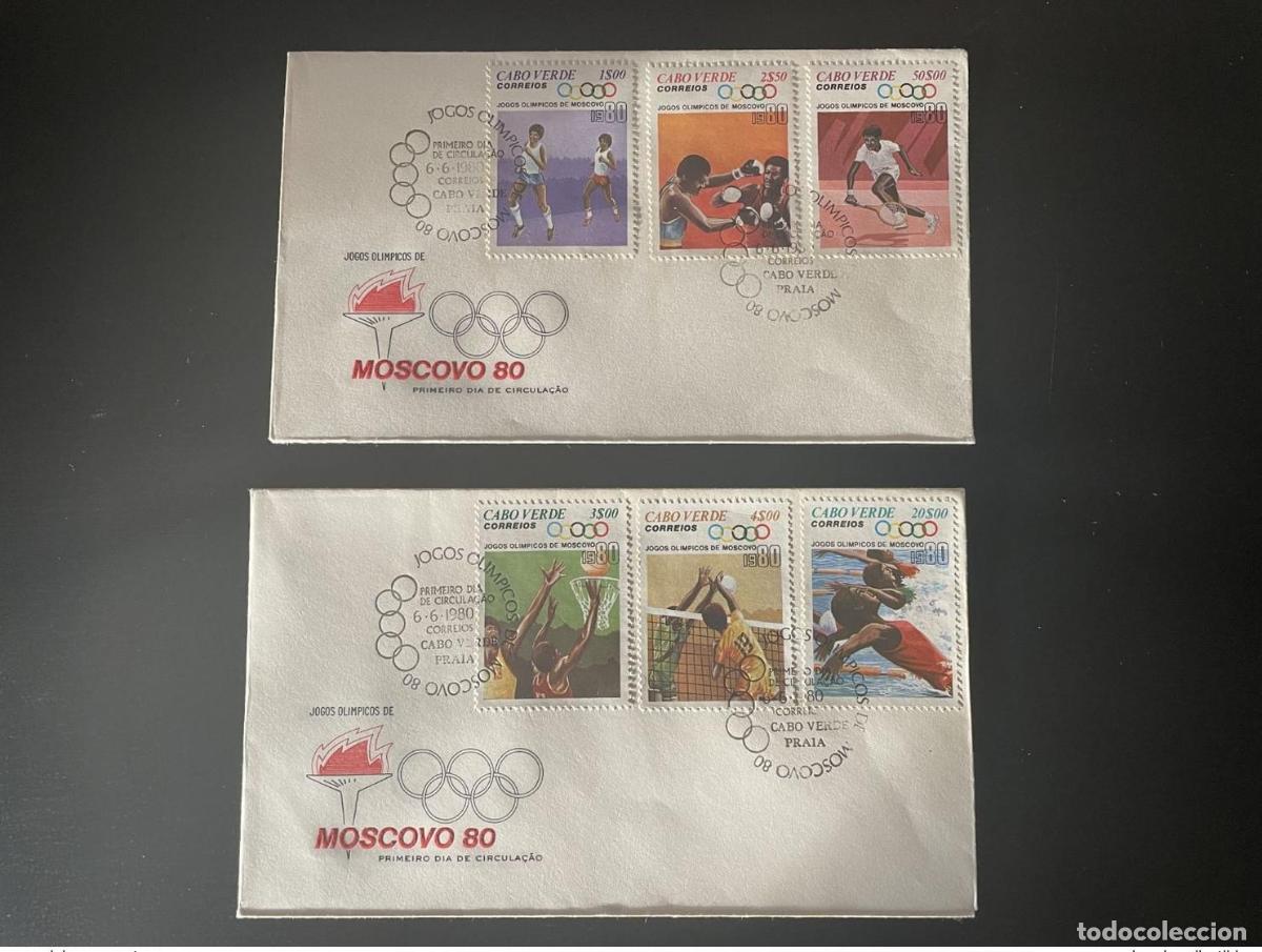 Sellos: Cabo Verde 1980 Mi. 407 - 412 FDC Juegos Ol&iacute;mpicos Olympia Mosc&uacute;