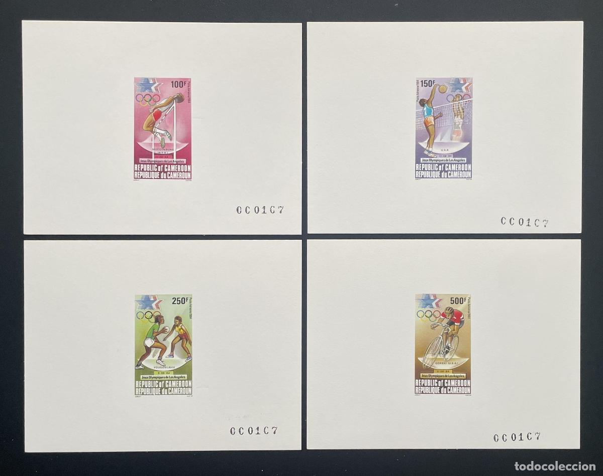 Sellos: Camer&uacute;n 1984 Mi. 1055 - 1058 evento de lujo sobrecargado Juegos Ol&iacute;mpicos Los &Aacute;ngeles
