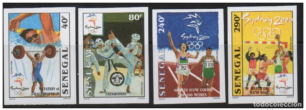 Sellos: Senegal 2000 Juegos Ol&iacute;mpicos IMPERF ND SYDNEY Taekwondo Balonmano Halterofilia