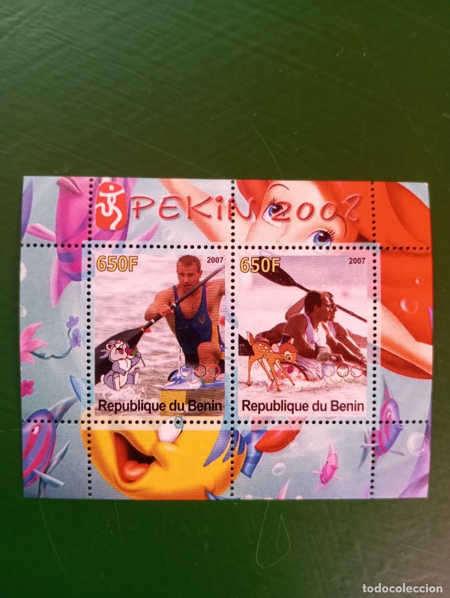 Sellos: OLIMPIADAS PEKIN, HB DE BENIN - Foto 1