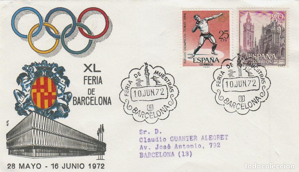 Francobolli: A&ntilde;o 1972, Crist&oacute;bal Col&oacute;n (feria de Barcelona), SOBRE DE ALFIL