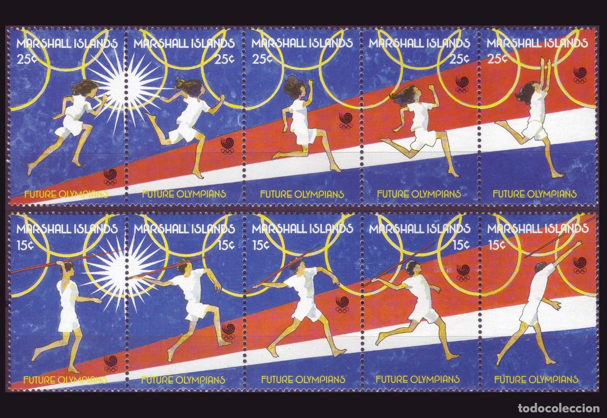 Sellos: Marshall Islands 1988 | Seoul Olympic Games | Yv: 184/93 - Mi: 162/71 - SG: 201/10 MH *