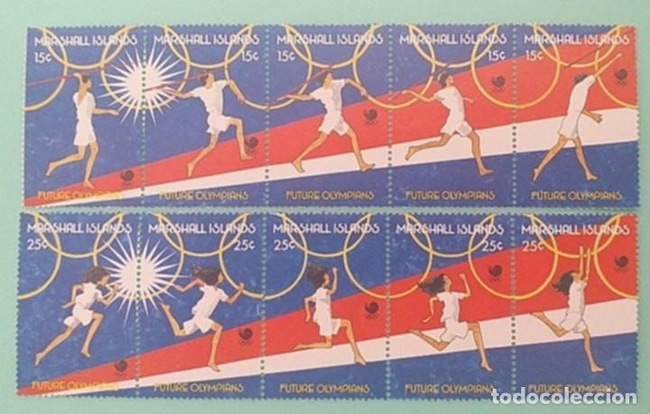 Sellos: Sellos Olimpiadas Islas Marshall 1988 184/93 10v. Nuevos