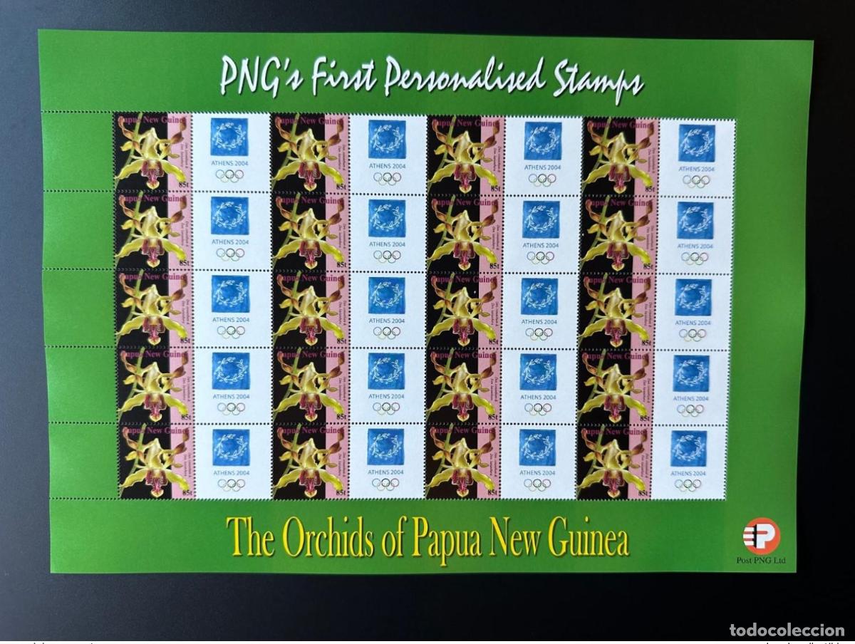 Sellos: Pap&uacute;a Nueva Guinea PNG 2007 Mi. 1244 Orqu&iacute;dea personalizada de los Juegos Ol&iacute;mpicos Atenas