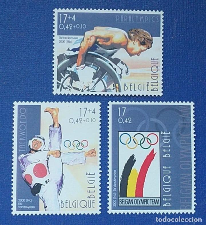 Sellos: SELLOS BELGICA 2000 N&ordm; 2906/08 Deportes Olimpiadas 3v. Nuevos