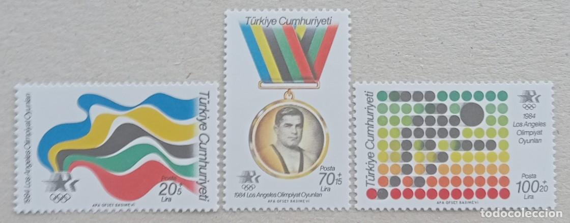 Sellos: 1984. TURQU&Iacute;A. 2436 / 2438. Deportes. Juegos Ol&iacute;mpicos de Los &Aacute;ngeles. Serie completa. Nuevo.
