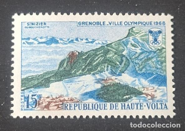 Sellos: Alto Volta 1968 Mi. 230 Juegos Ol&iacute;mpicos Invierno Grenoble Moucherotte