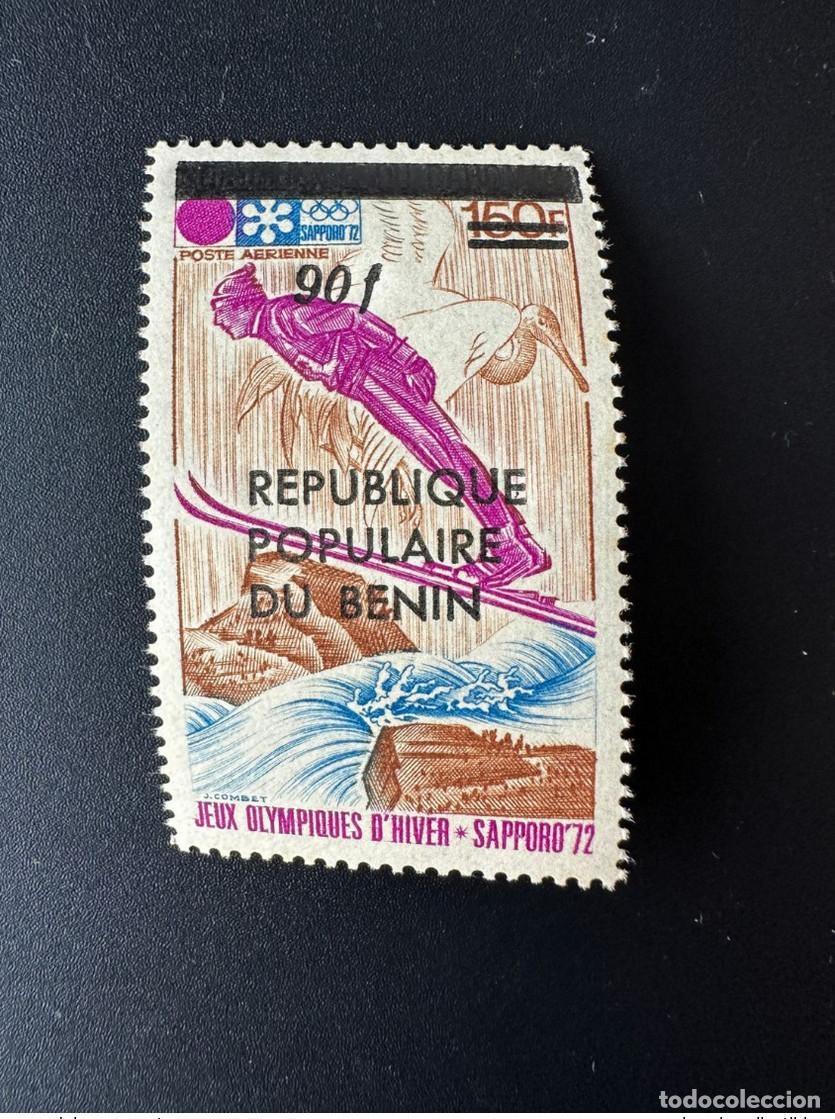 Sellos: Ben&iacute;n 1985 Mi. 412 Juegos Ol&iacute;mpicos de Invierno Sapporo '72 Winter Overloaded MNH**
