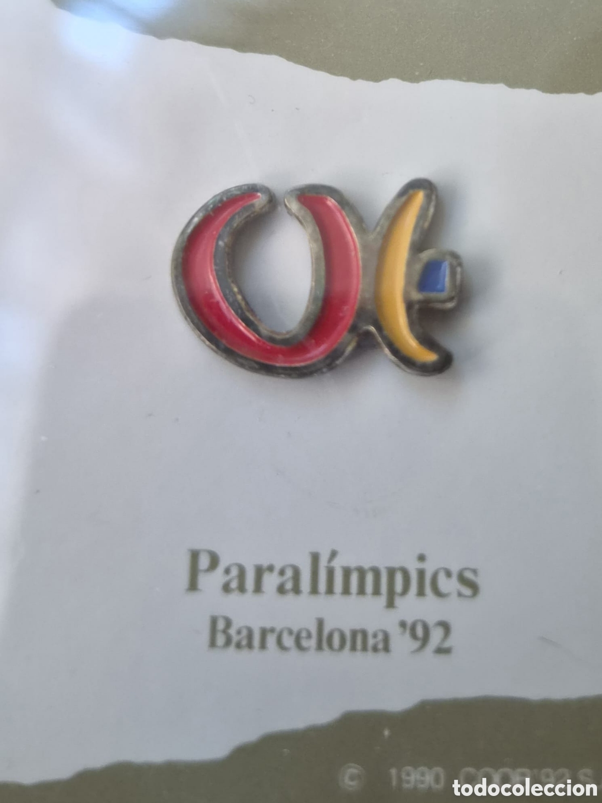Sellos: OPORTUNIDAD | SET 2 PINS PARAL&Iacute;MPICOS BARCELONA 92 - PETRA Y LOGO OFICIAL - PRECINTADO EN CAJA