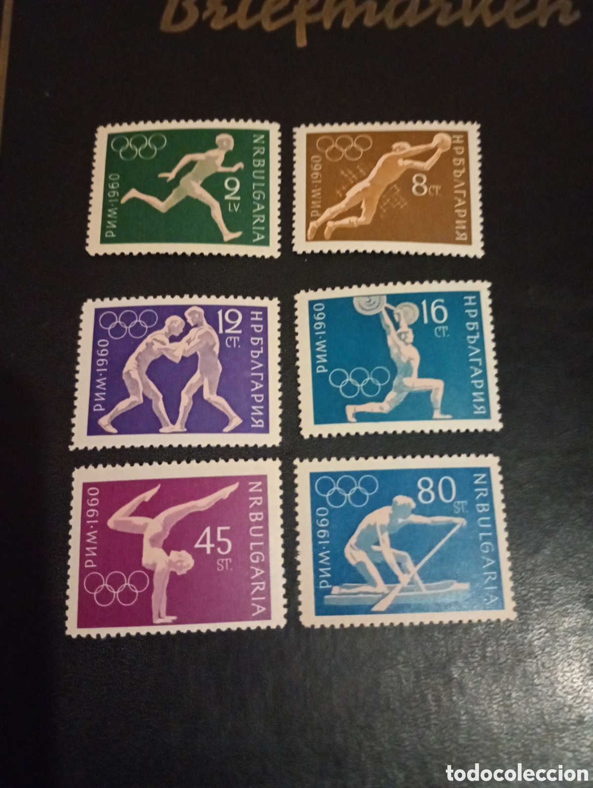 Sellos: BULGARIA 1960 17 JUEGOS OLIMPICOS ROMA 1960