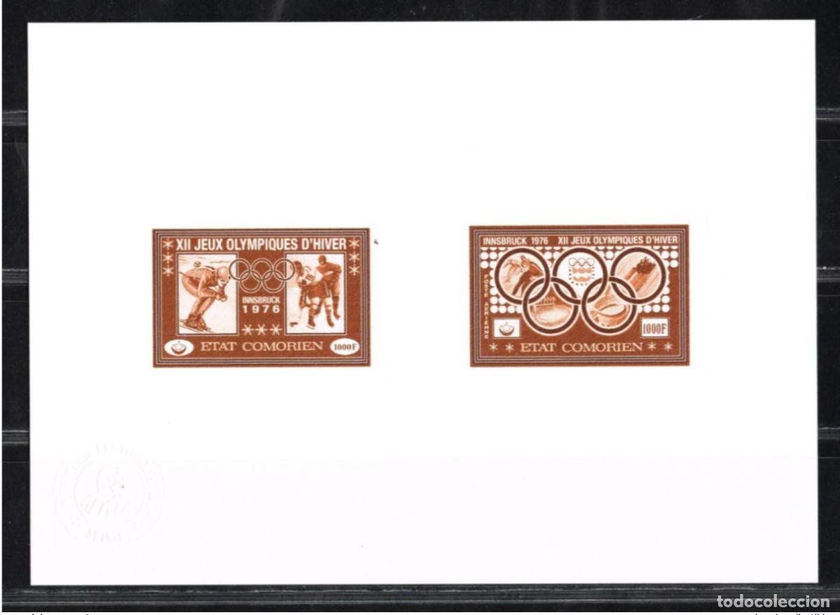 Sellos: Comoras 1976 Mi. 273 - 274 Collective Artist's Proof JO Winter Innsbruck