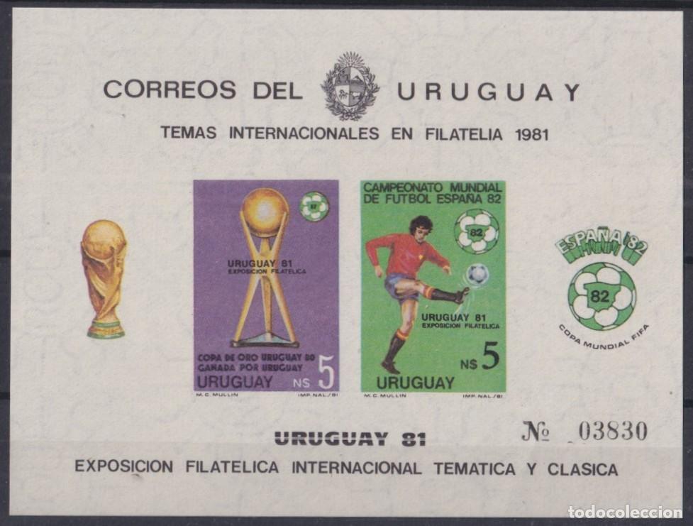 Selos: F-EX64279 URUGUAY MNH 1982 CHAMPIONSHIP SOCCER FOOTBALL IMPERFORATED.