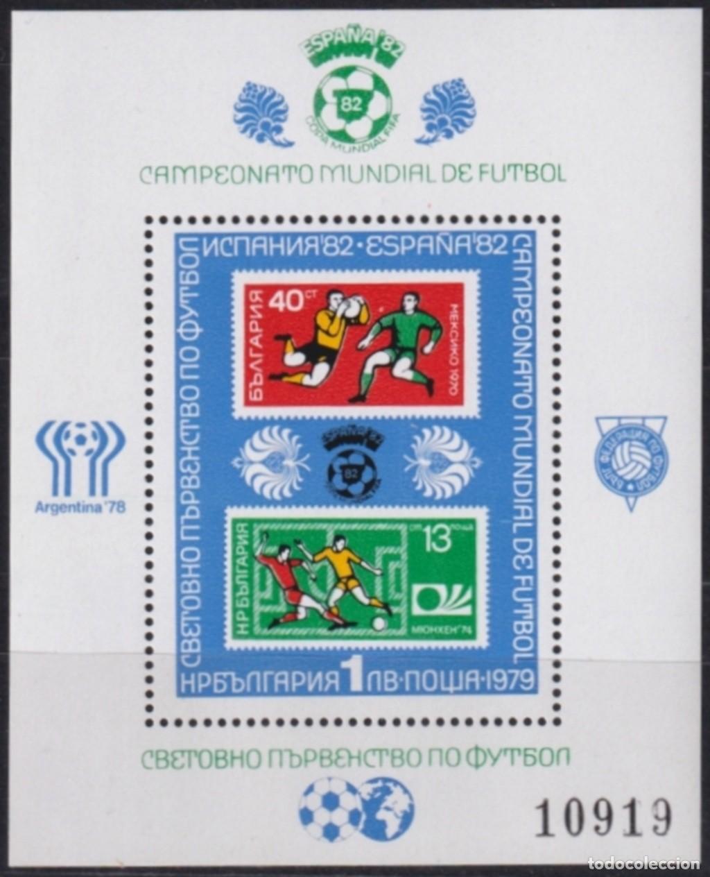 Timbres: F-EX64252 BULGARIA MNH 1979 WORLD CHAMPIONSHIP SOCCER FOOTBALL.