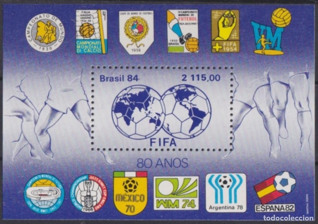 Timbres: F-EX64263 BRAZIL MNH 1984 FIFA 80&ordm; YEAR WORLD CHAMPIONSHIP SOCCER FOOTBALL.