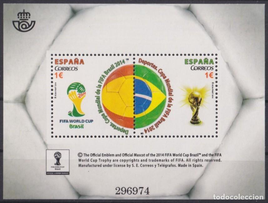 Timbres: F-EX64393 SPAIN ESPA&Ntilde;A MNH 2014 WORLD SOCCER CHAMPIONSHIP CUP FOOTBALL.