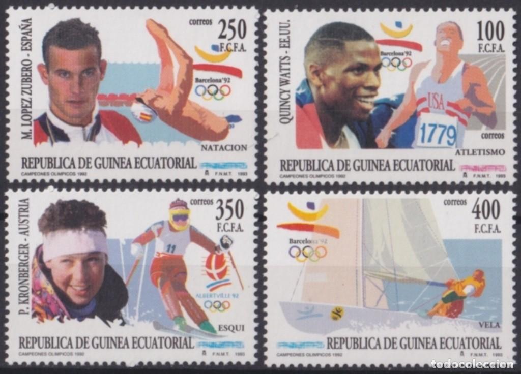 Sellos: F-EX64459 GUINEA EQUATORIAL MNH 1992 OLYMPIC GAMES BARCELONA SAILING SWIMMING.