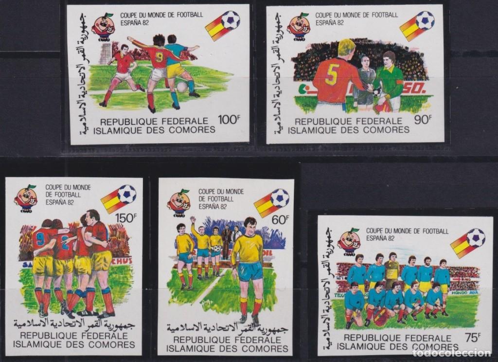 Francobolli: F-EX49513 COMORES MNH 1981 IMPERF SET CHAMPIONSHIP CUP SOCCER FOOTBALL.