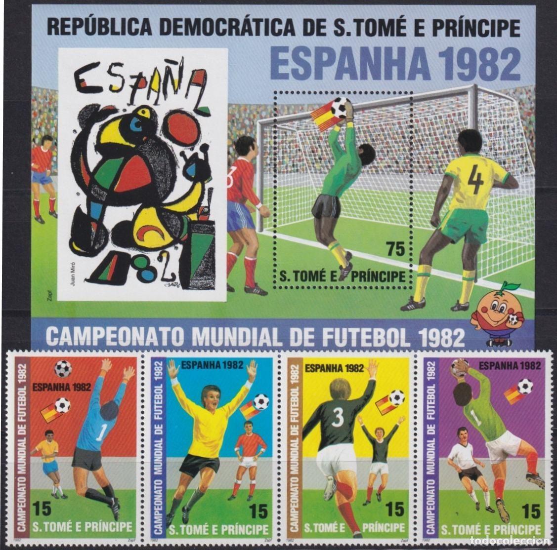 Selos: F-EX63627 SAO TOME I PRINCIPE MNH 1982 SPAIN SOCCER FUTBOL FOOTBALL CHAMPIONSHIP.