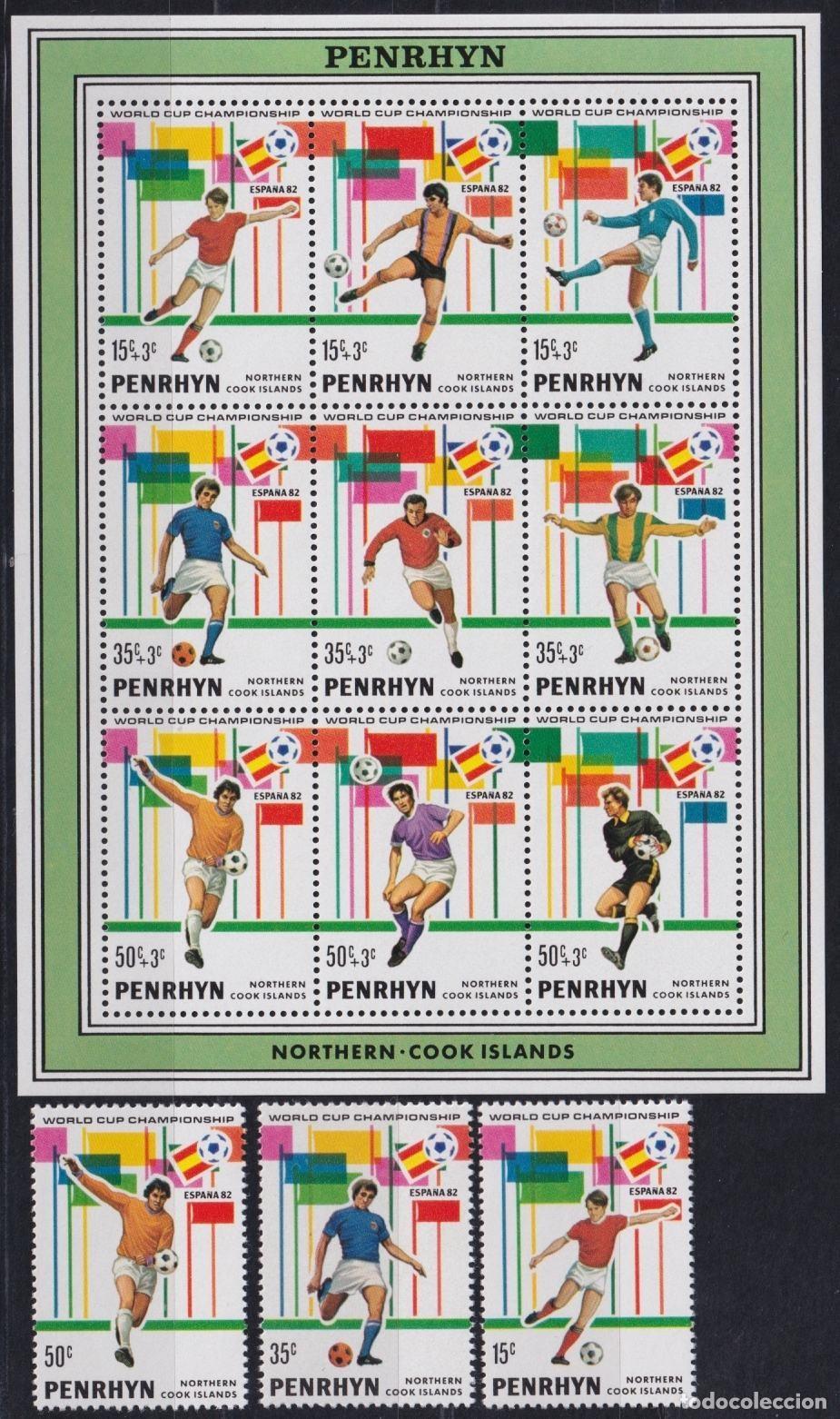 Sellos: F-EX63626 PENRHYN MNH 1982 SPAIN SOCCER FUTBOL FOOTBALL CHAMPIONSHIP.