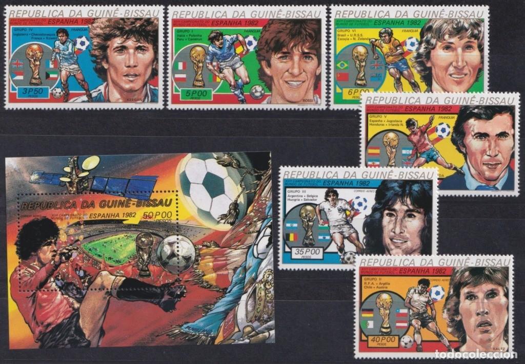 Sellos: F-EX63635 GUINEA BISSAU GUINEE MNH 1982 WORLD CHAMPIONSHIP SOCCER FOOTBALL.