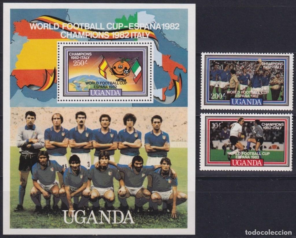Sellos: F-EX63641 UGANDA MNH 1983 WORLD CHAMPIONSHIP WINNER SOCCER FOOTBALL.