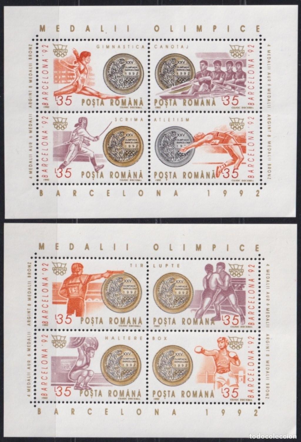 Sellos: F-EX65142 RUMANIA MNH 1988 SEOUL OLYMPIC GAMES ATHLETISM BOXING SHUTTING GYMNASTICS.