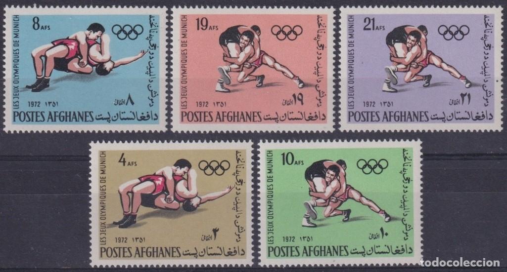 Sellos: F-EX65239 AFGHANISTAN MNH 1972 MUNICH OLYMPIC GAMES FIGHTING WRESTLING.