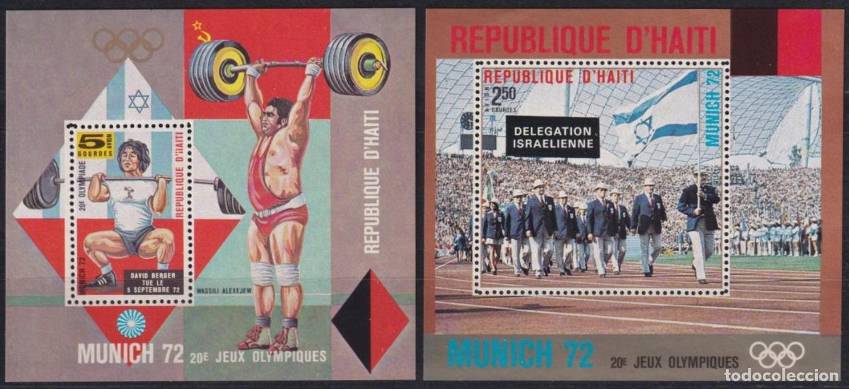 Sellos: F-EX65156 HAITI MNH 1972 MUNICH OLYMPIC GAMES ISRAEL DELEGATION.