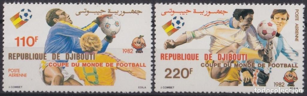 Timbres: F-EX65877 DJIBOUTI MNH 1982 WORD CHAMPIONSHIP SOCCER FOOTBALL SET.