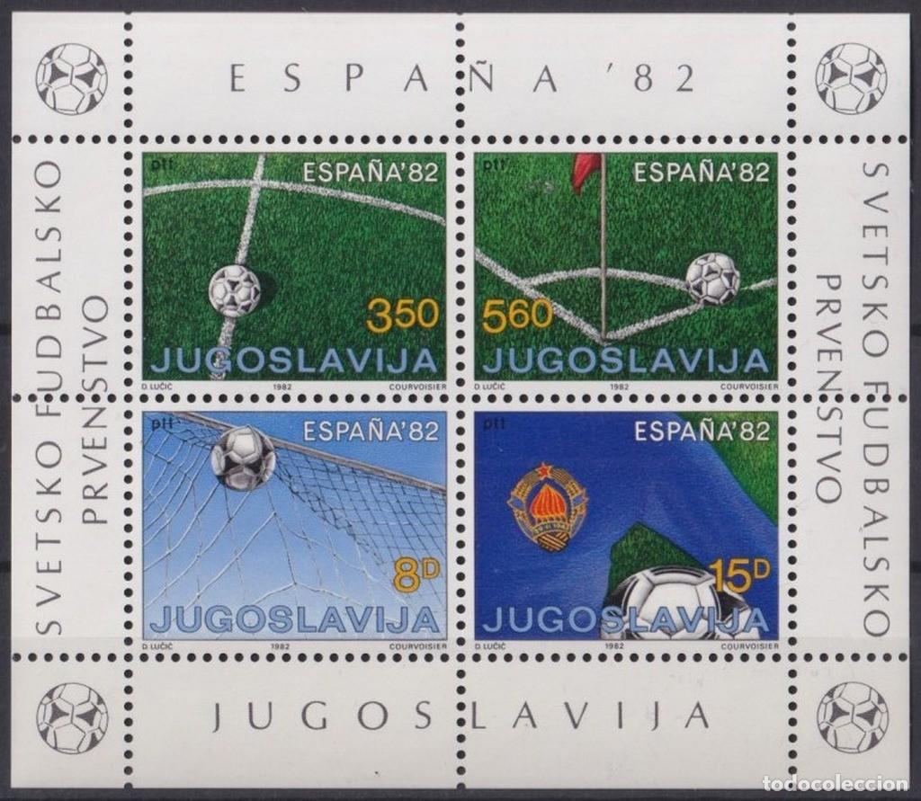 Timbres: F-EX65889 YUGOSLAVIA MNH 1982 SPAIN SOCCER FOOTBALL WORLD CHAMPIONSHIP.
