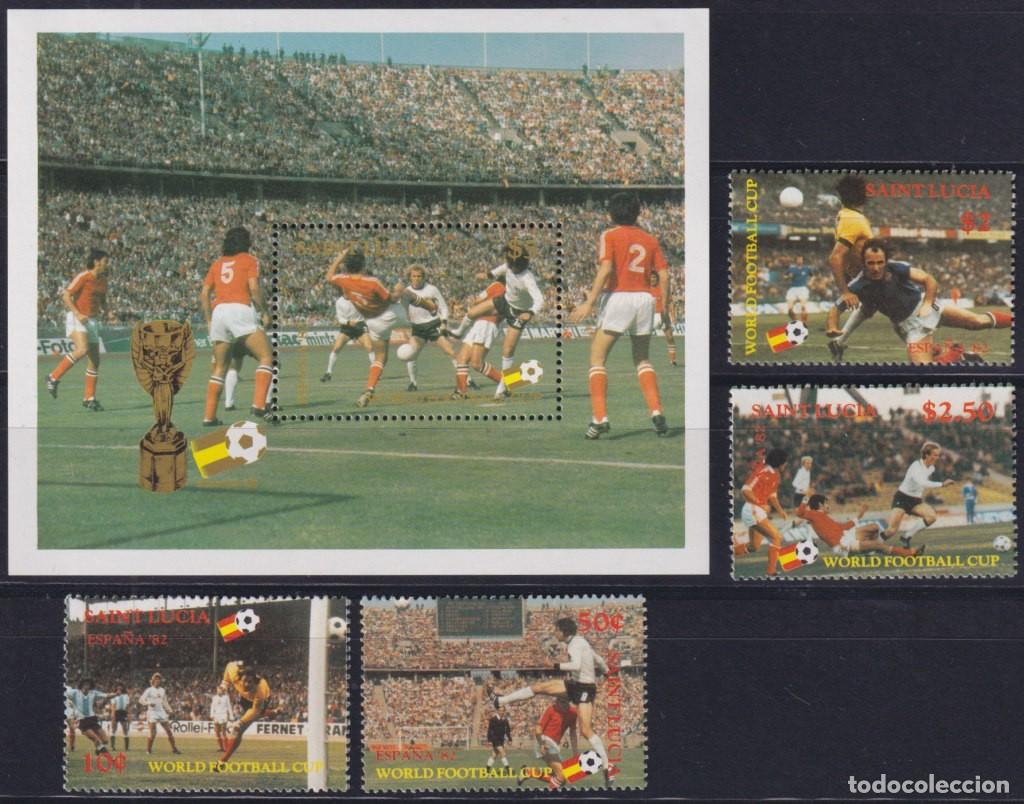 Francobolli: F-EX65902 ST LUCIA MNH 1982 SPAIN SOCCER FUTBOL FOOTBALL CHAMPIONSHIP.
