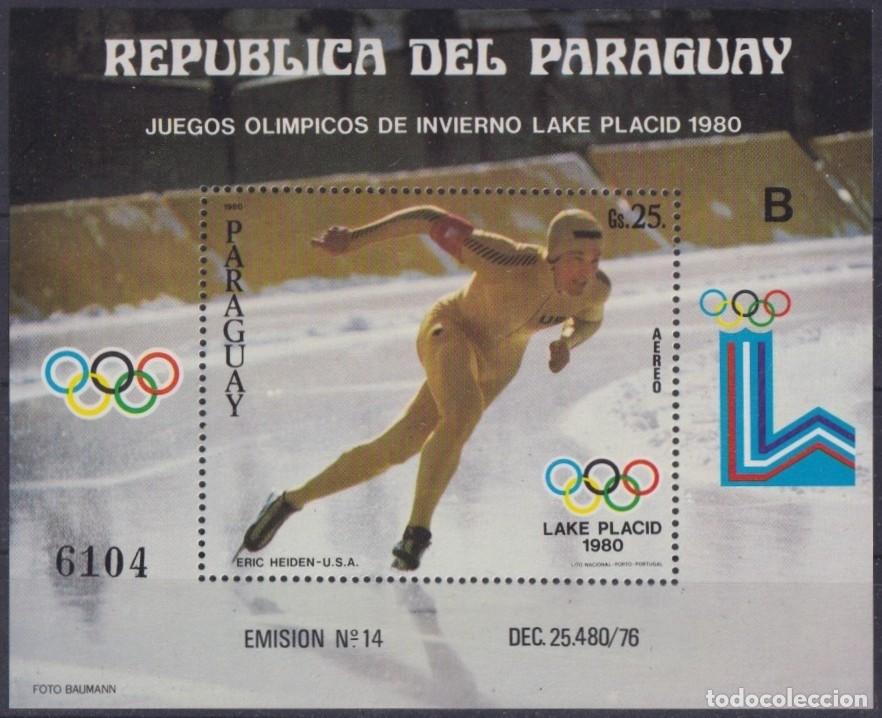 Francobolli: F-EX61814 PARAGUAY MNH 1980 WINTER OLYMPIC GAMES LAKE PLACID ARTISTIC GYM SKI.