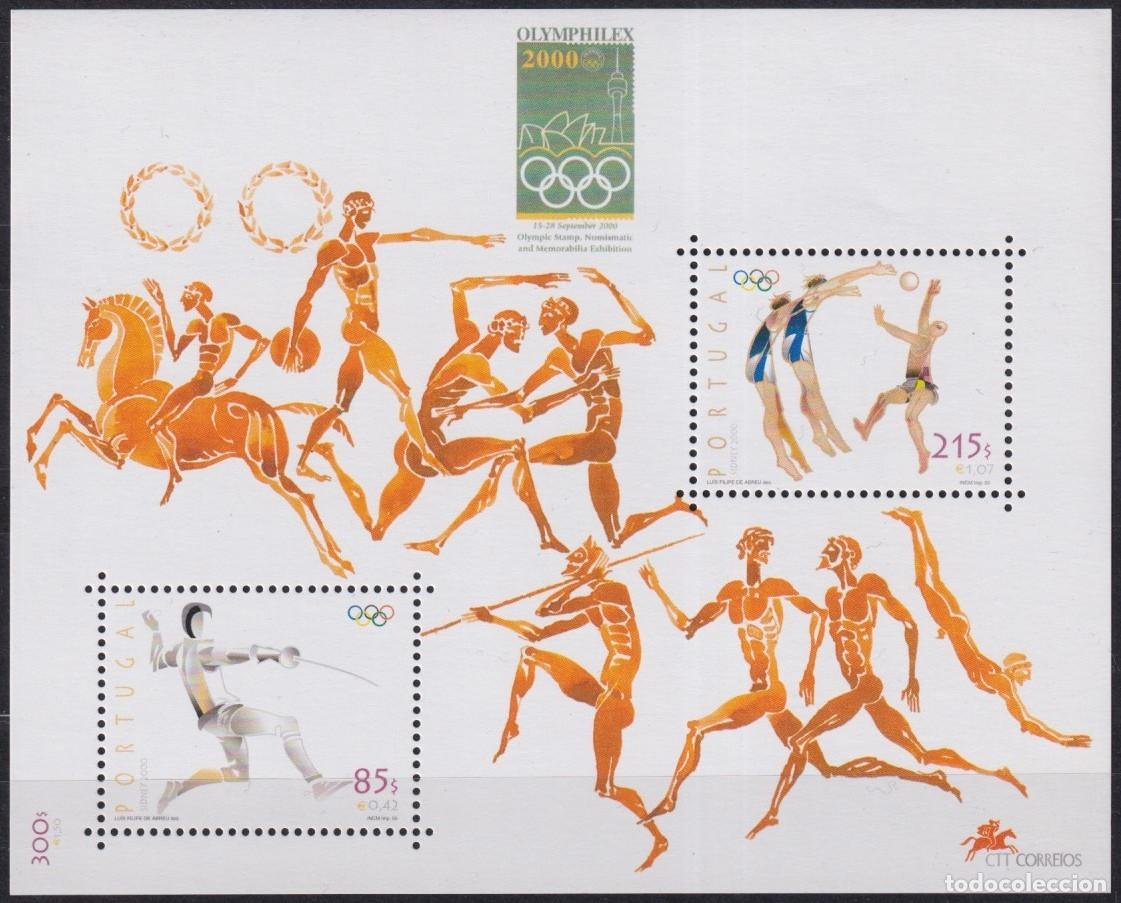 Francobolli: F-EX59878 PORTUGAL MNH 2000 SIDNEY OLYMPHILEX EXPO SHEET FENCING BASKET.