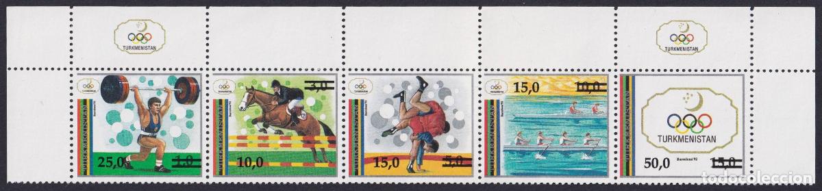 Timbres: F-EX63065 TURKMENISTAN MNH 1992 BARCELONA OLYMPIC GAMES TRYP NEW VALUE.