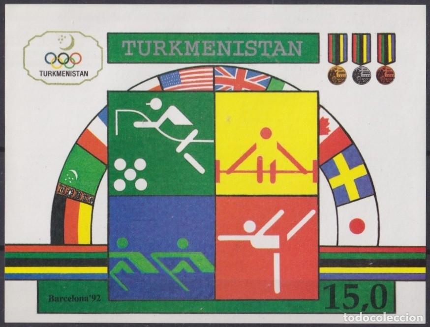 Timbres: F-EX63067 TURKMENISTAN MNH 1992 BARCELONA OLYMPIC GAMES SHEET.