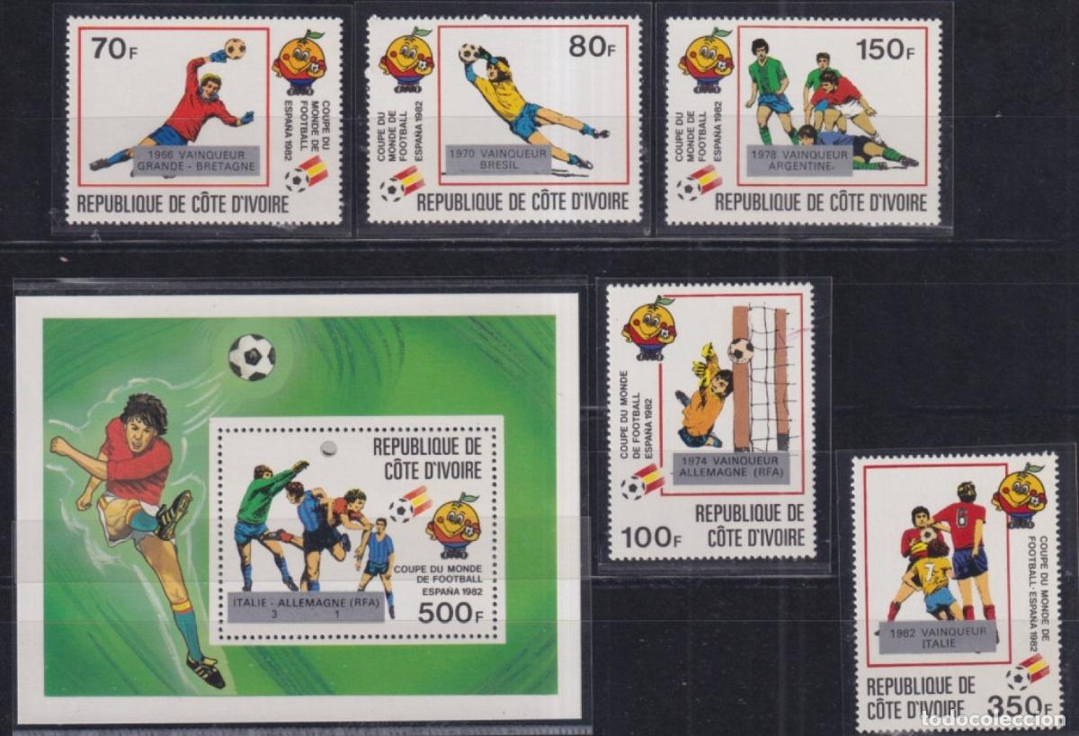 Briefmarken: F-EX64283 YVORY COAST MNH 1982 SPAIN CHAMPIONSHIP SOCCER FOOTBALL WINNER.