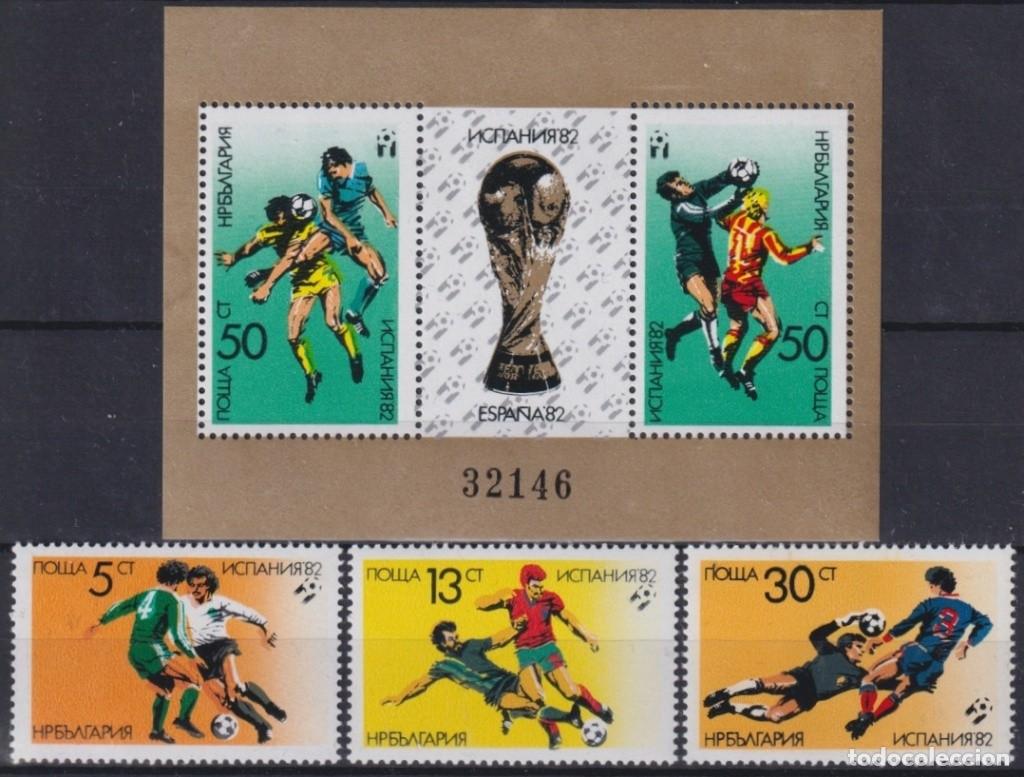 Stamps: F-EX64268 BULGARIA MNH 1982 WORLD CHAMPIONSHIP SOCCER FOOTBALL.