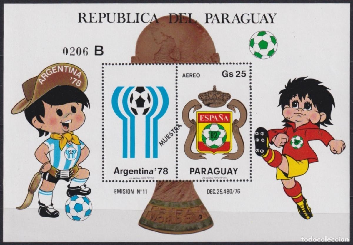 Sellos: F-EX63633 PARAGUAY MNH 1982 WORLD CHAMPIONSHIP SOCCER FOOTBALL.
