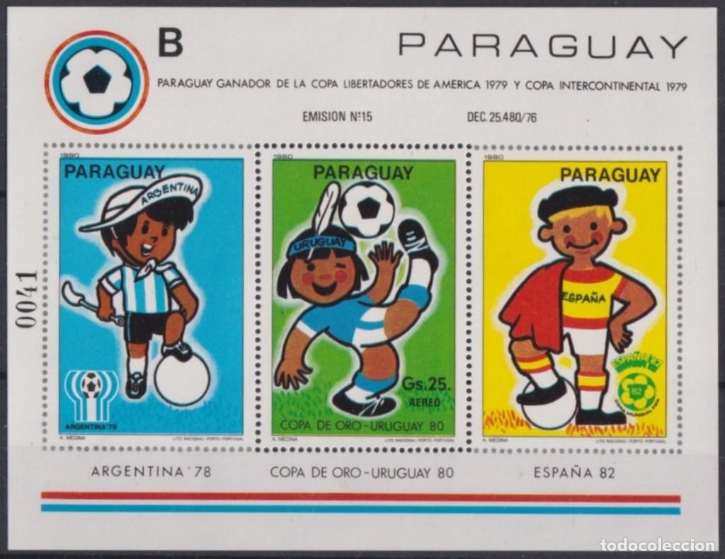 Francobolli: F-EX64265 PARAGUAY MNH 1980 WORLD CHAMPIONSHIP SOCCER FOOTBALL.