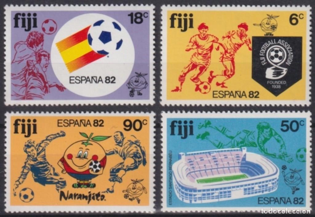 Francobolli: F-EX64267 FIJI MNH 1982 WORLD CHAMPIONSHIP SOCCER FOOTBALL.