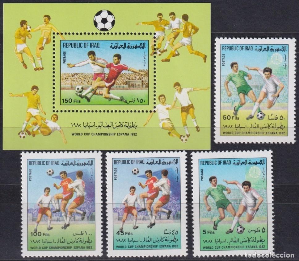 Selos: F-EX64271 IRAQ MNH 1982 WORLD CHAMPIONSHIP SOCCER FOOTBALL.