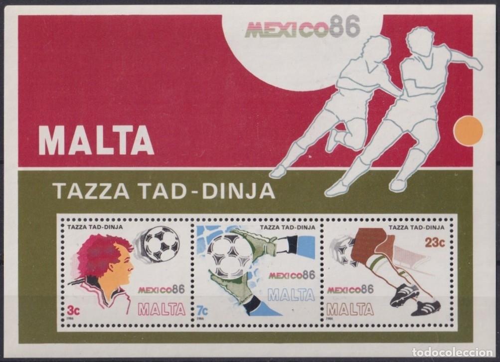 Selos: F-EX64494 MALTA MNH 1986 MEXICO SOCCER FOOTBALL FUTBOL WOLD CUP.
