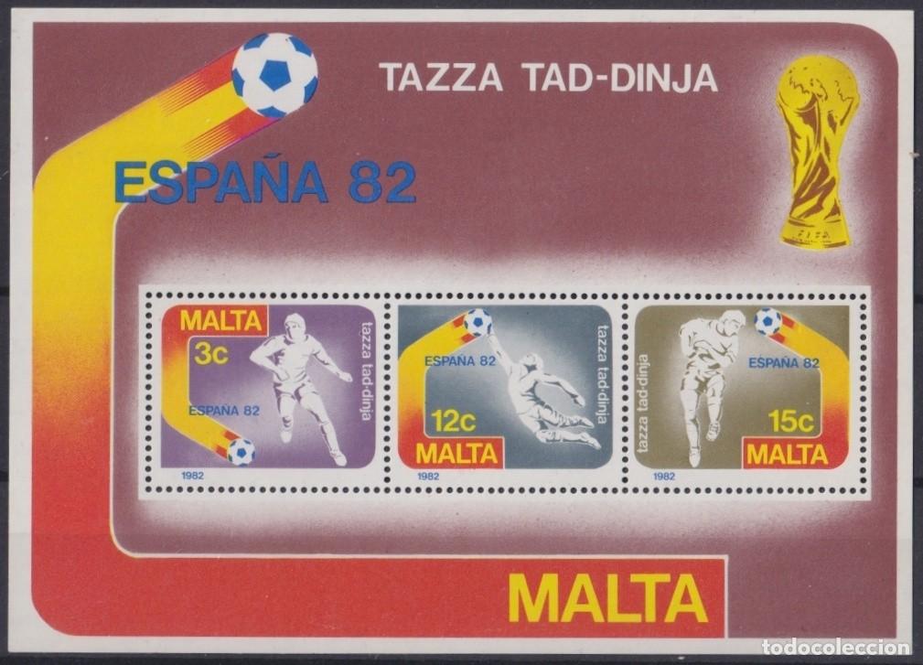 Selos: F-EX64493 MALTA MNH 1982 WORLD CHAMPION SOCCER SPAIN FOOTBALL.