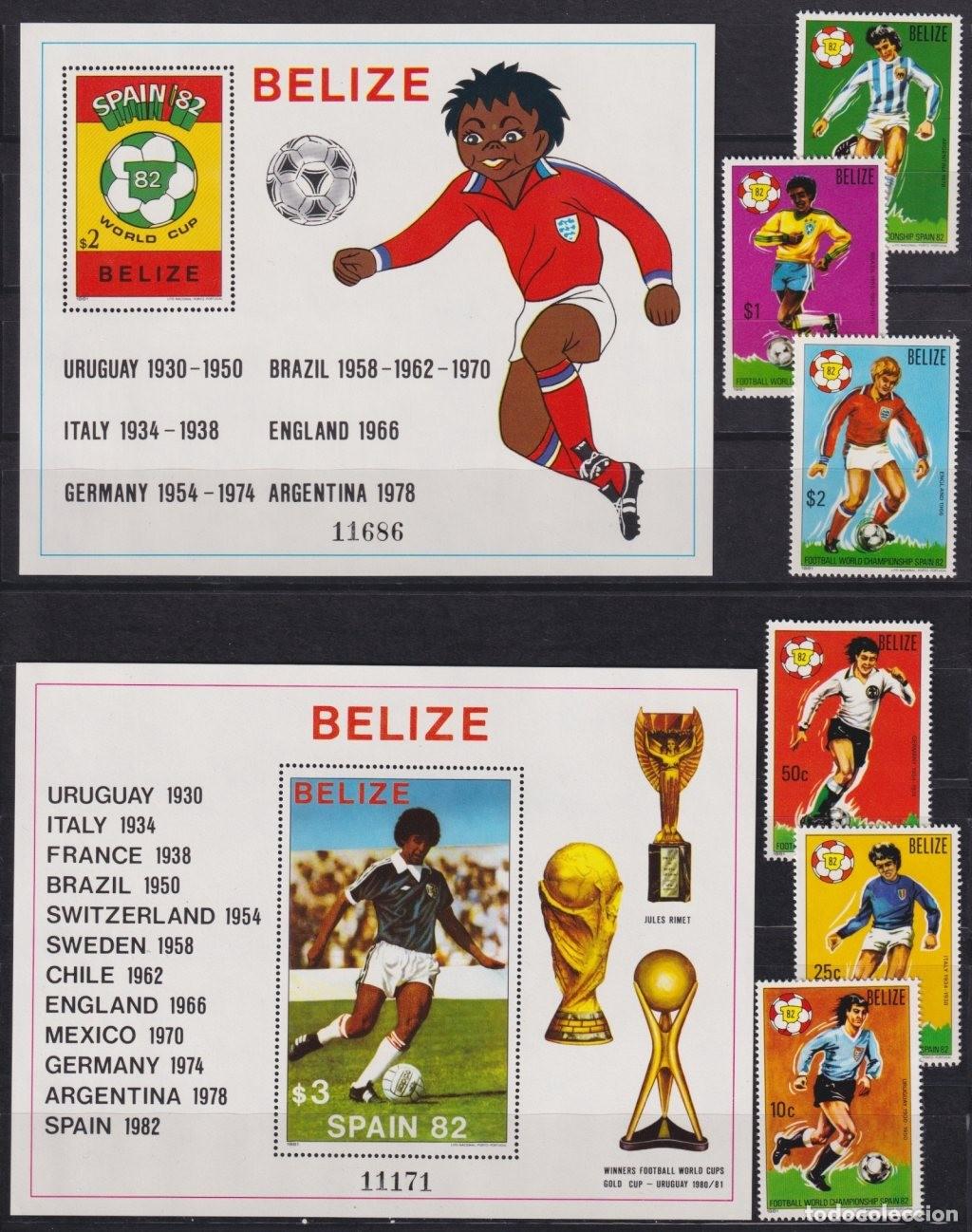 Timbres: F-EX63624 BELIZE MNH 1982 SOCCER WORLD CHAMPIONSHIP FUTBOLL.
